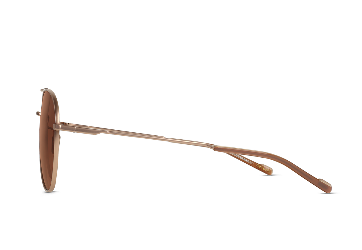 Raen Serona 61 Sonnenbrille – Satin Rose Gold / Solace Polarized – Ansicht 2
