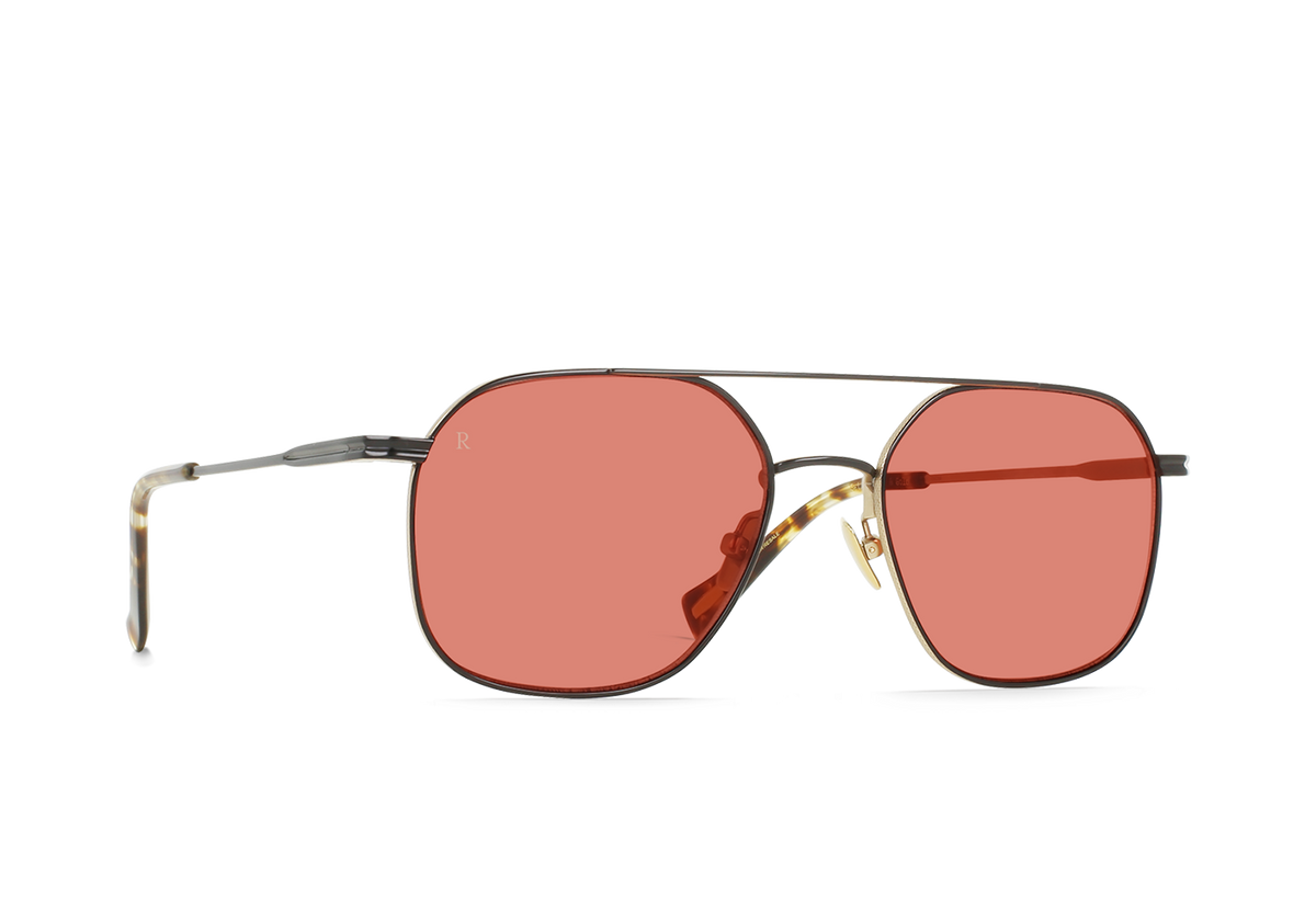 Raen Spyre 54 Sonnenbrille – Satin Black & Gold / Dune – Ansicht 2