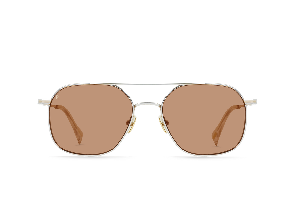 Raen Spyre 54 Sonnenbrille – Silver & Classic Gold / Ceylon – Ansicht 1