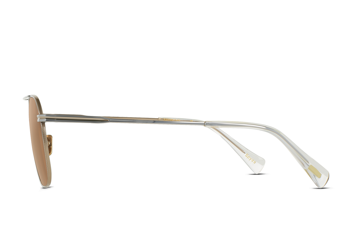 Raen Spyre 54 Sonnenbrille – Silver & Classic Gold / Ceylon – Ansicht 3
