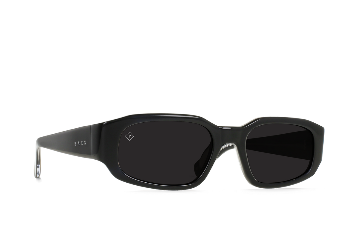 Raen Zamani 54 Sonnenbrille – Crystal Black / Smoke Polarized – Ansicht 2