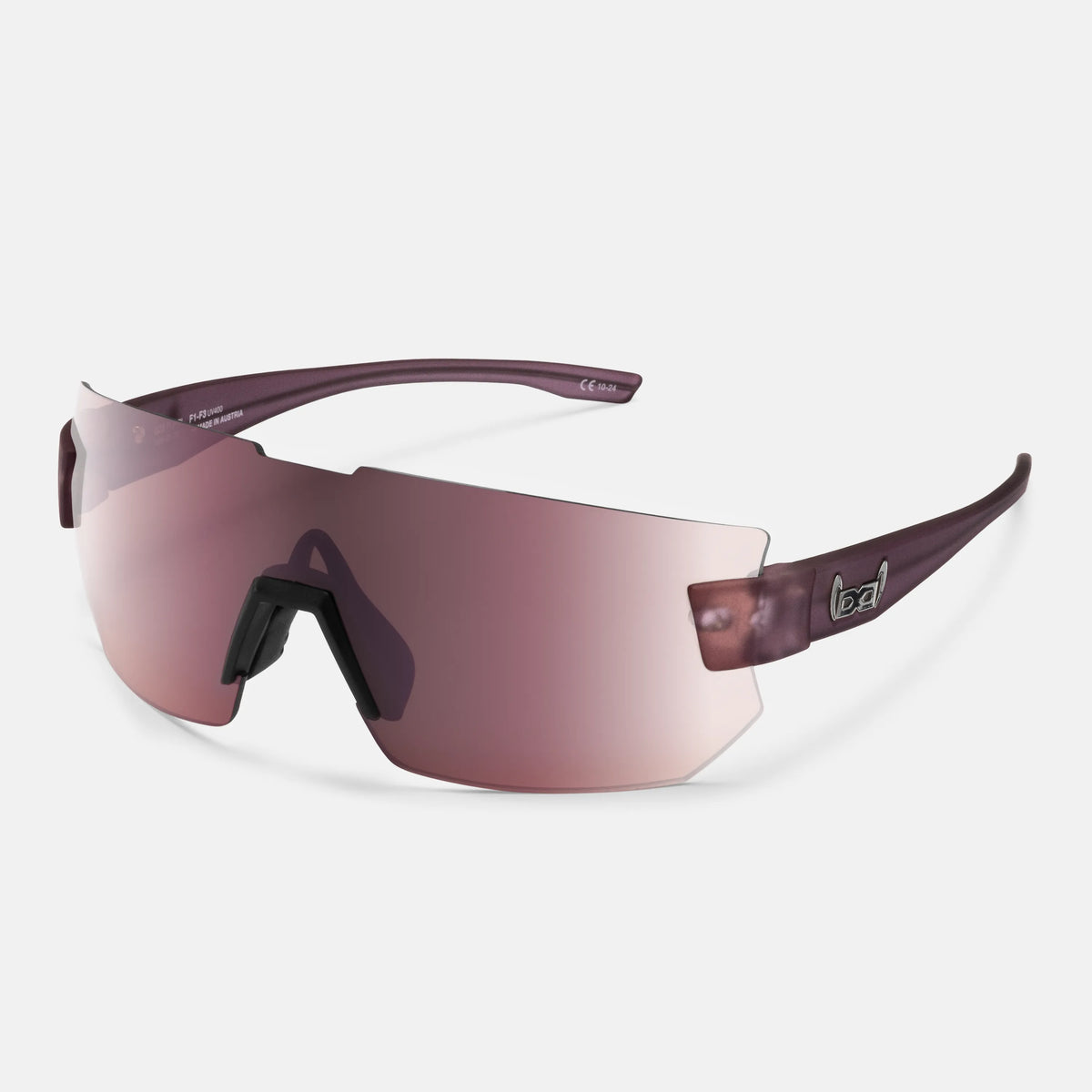 gloryfy G25 purple TRF Sportbrille – Schrägansicht