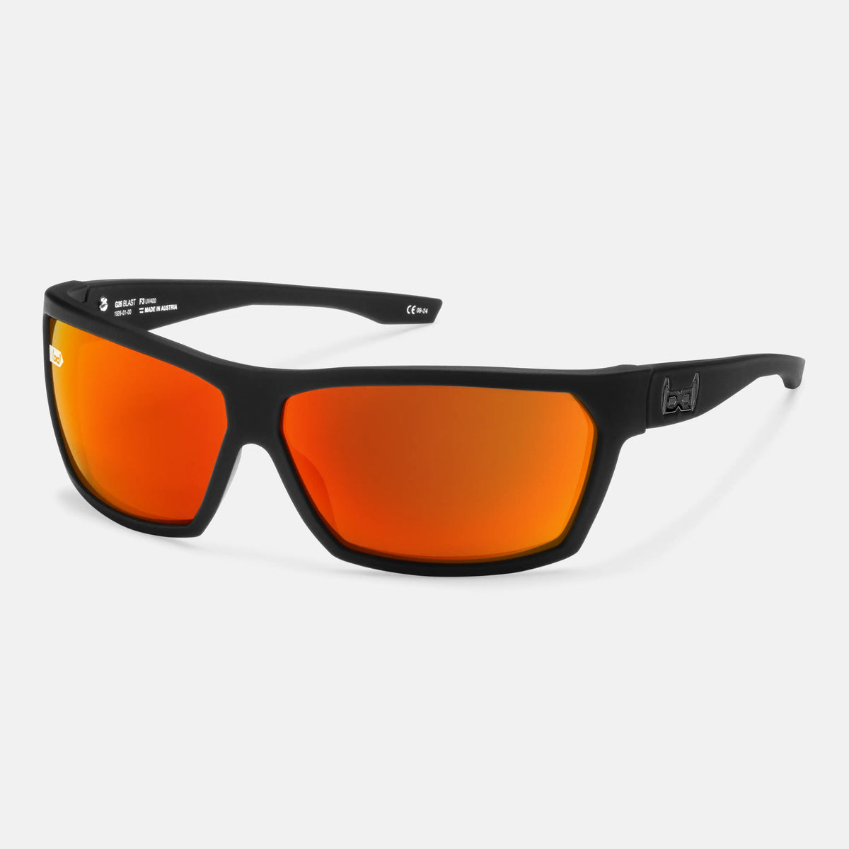 gloryfy G26 blast red Sportbrille – Schrägansicht