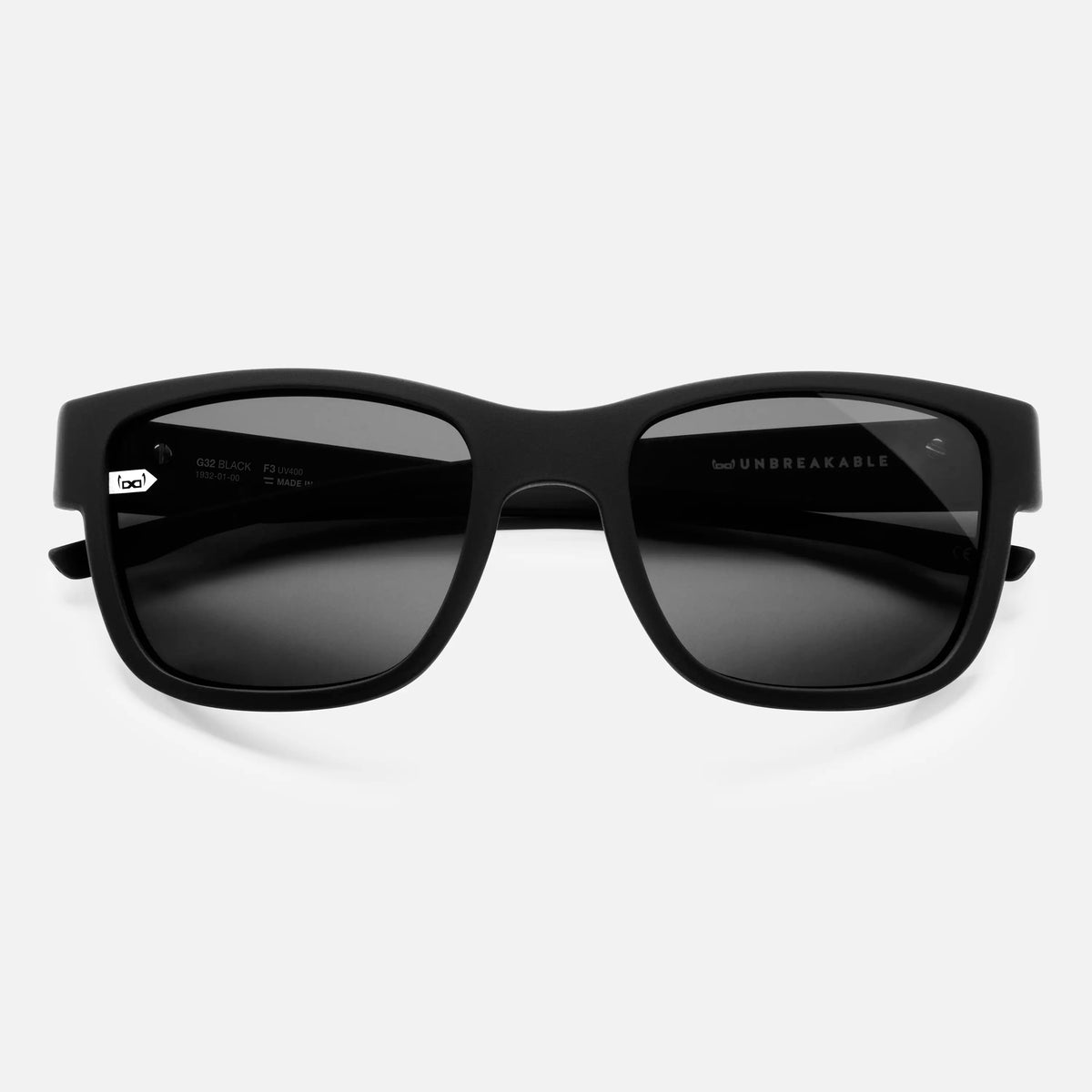 gloryfy G32 black matt Sportbrille – Frontansicht