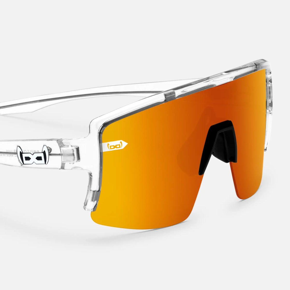 gloryfy G40 flatline clear Sportbrille – Seitenansicht