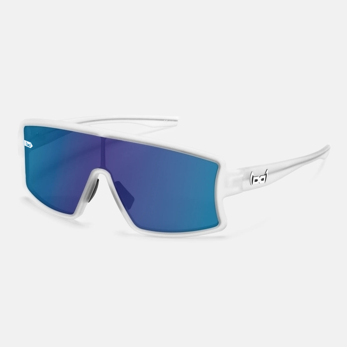 gloryfy G42 clear matt Sportbrille – Schrägansicht