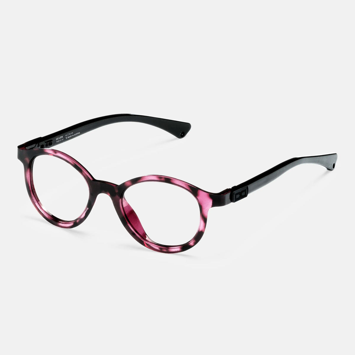 gloryfy GX Kids Lion pink havanna Kinderbrille – Schrägansicht
