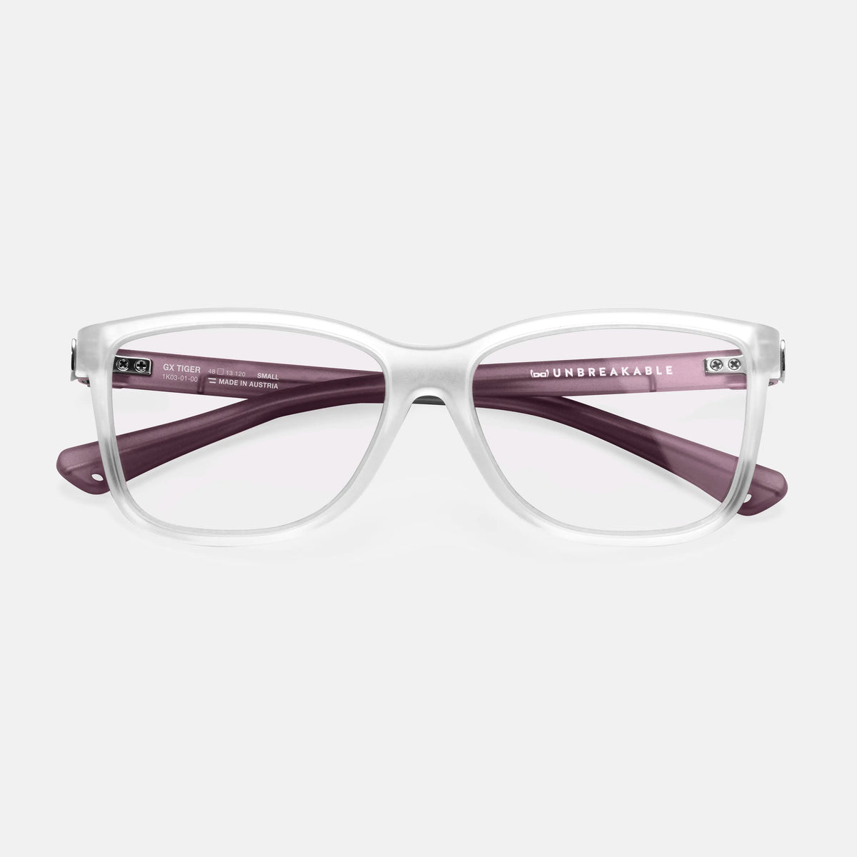 gloryfy GX Kids Tiger purple matt Kinderbrille – Frontansicht