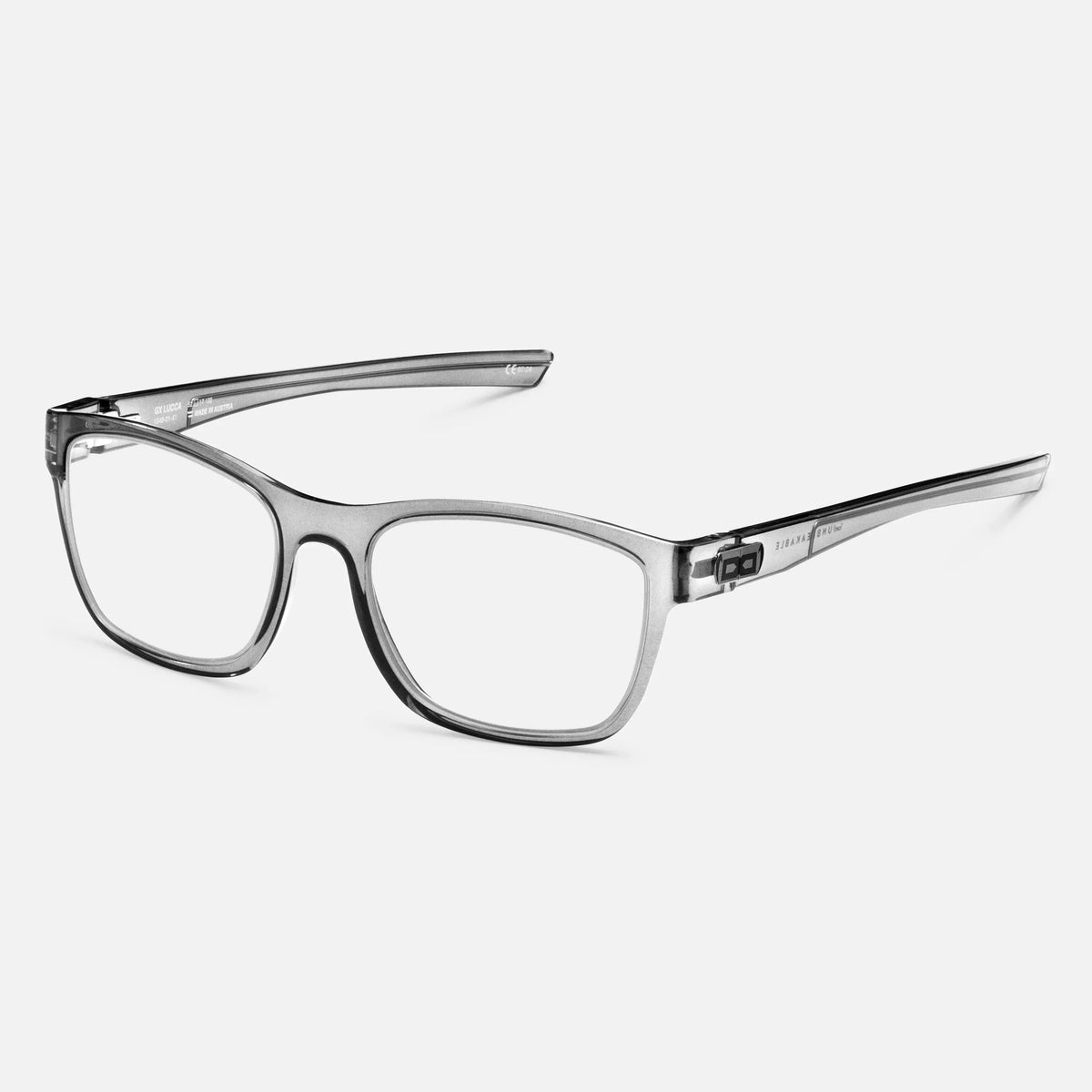 gloryfy GX Sport Lucca smoke grey Korrektionsbrille – Schrägansicht