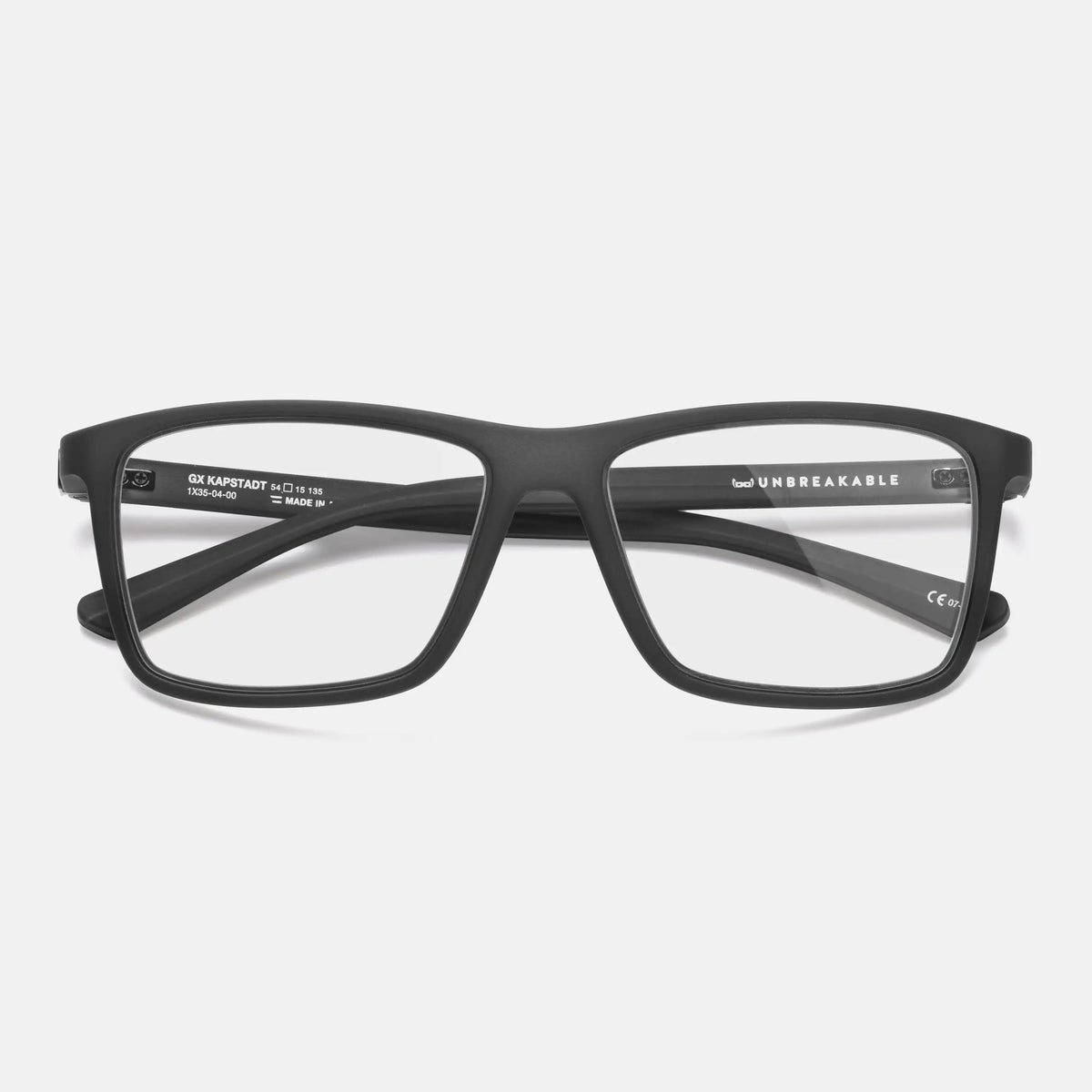 gloryfy GX Kapstadt dark grey matt Korrektionsbrille – Frontansicht