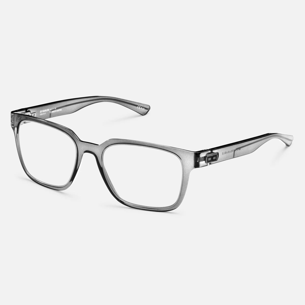 gloryfy GX Haarlem grey Korrektionsbrille – Schrägansicht
