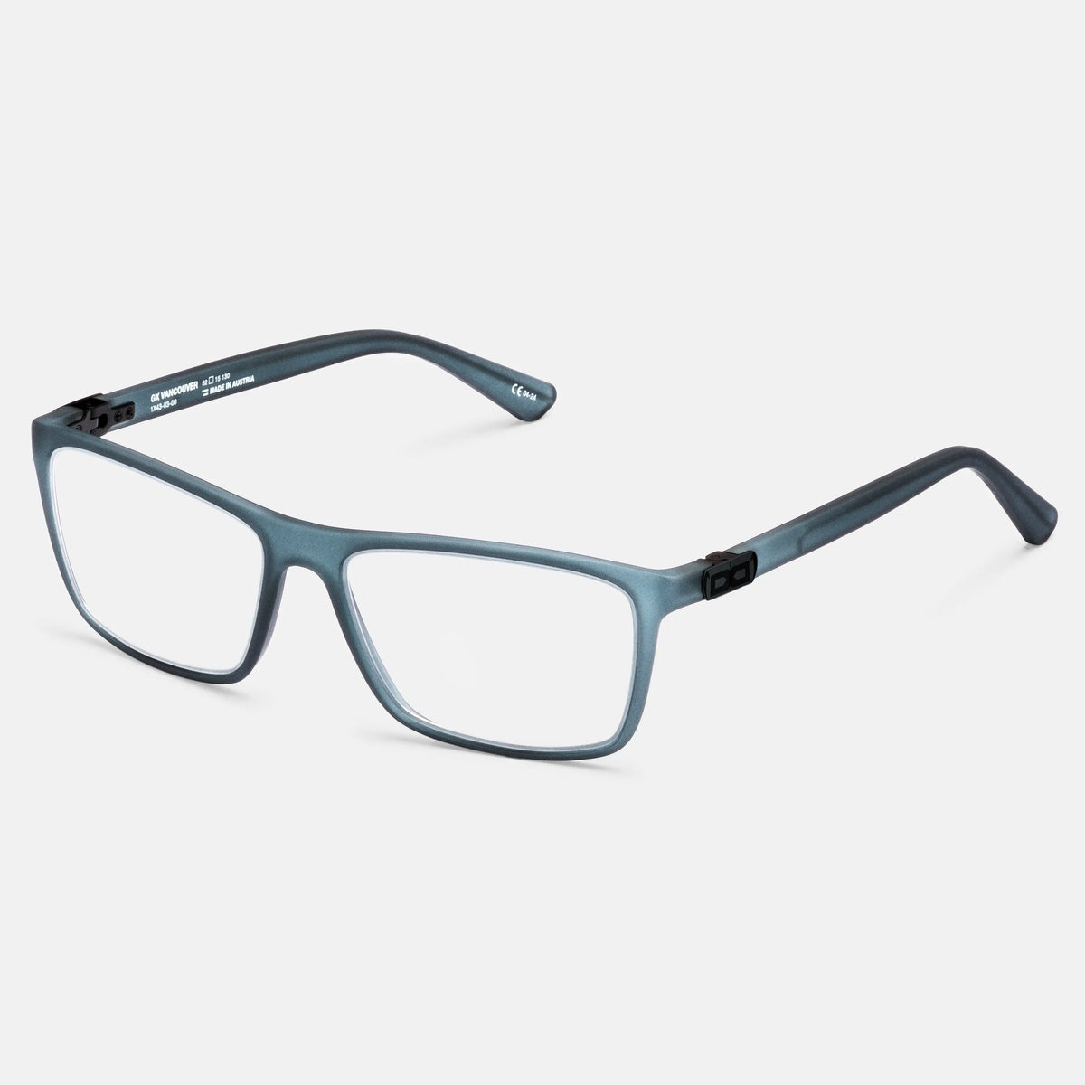 gloryfy GX Vancouver blue matt Korrektionsbrille – Schrägansicht