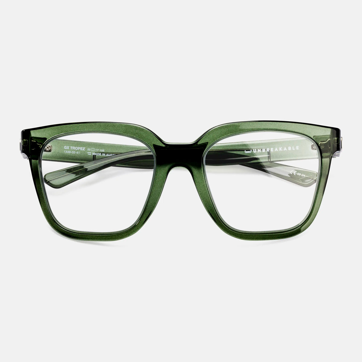 gloryfy GX St. Tropez dark green Korrektionsbrille – Frontansicht