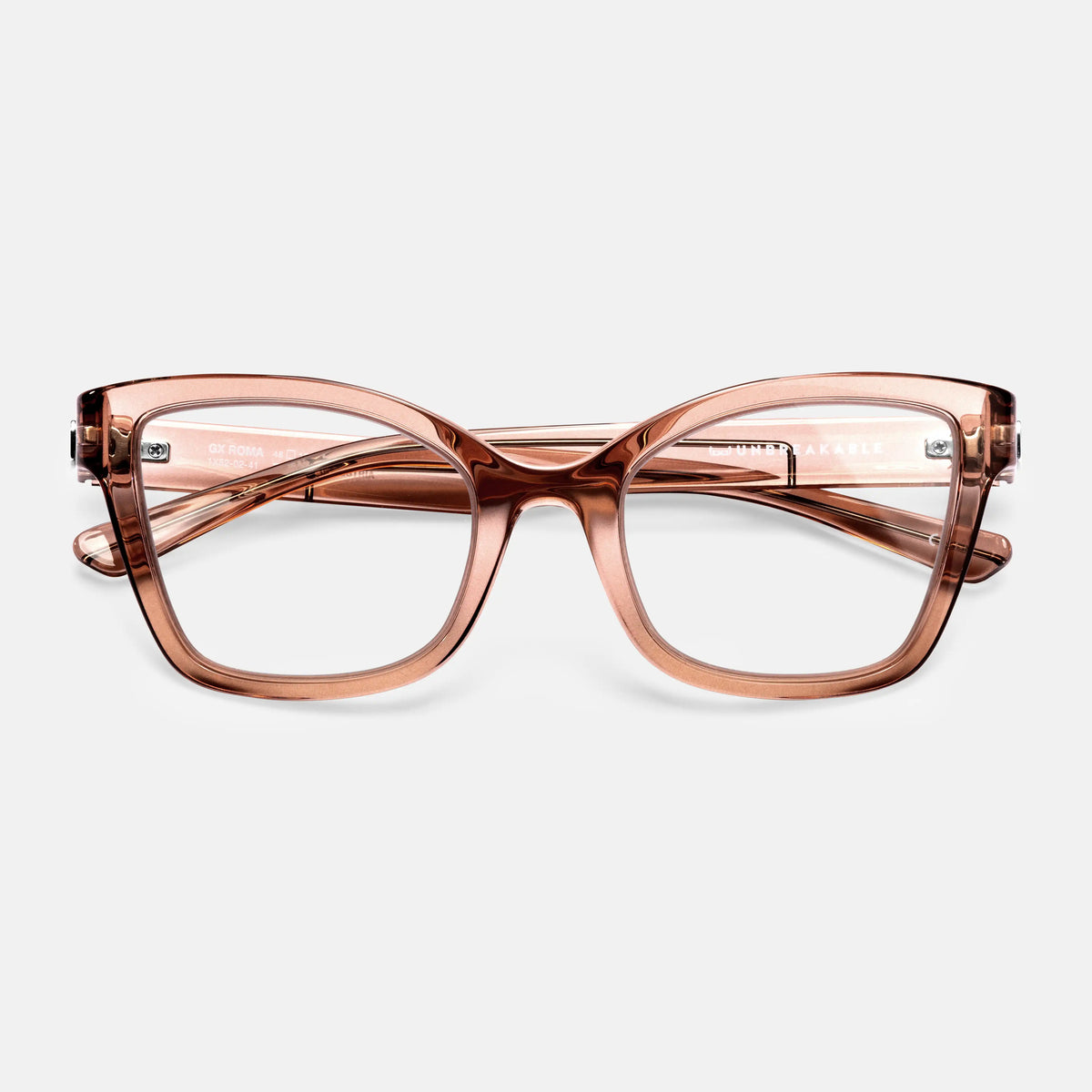 gloryfy GX Roma redbrown Korrektionsbrille – Frontansicht