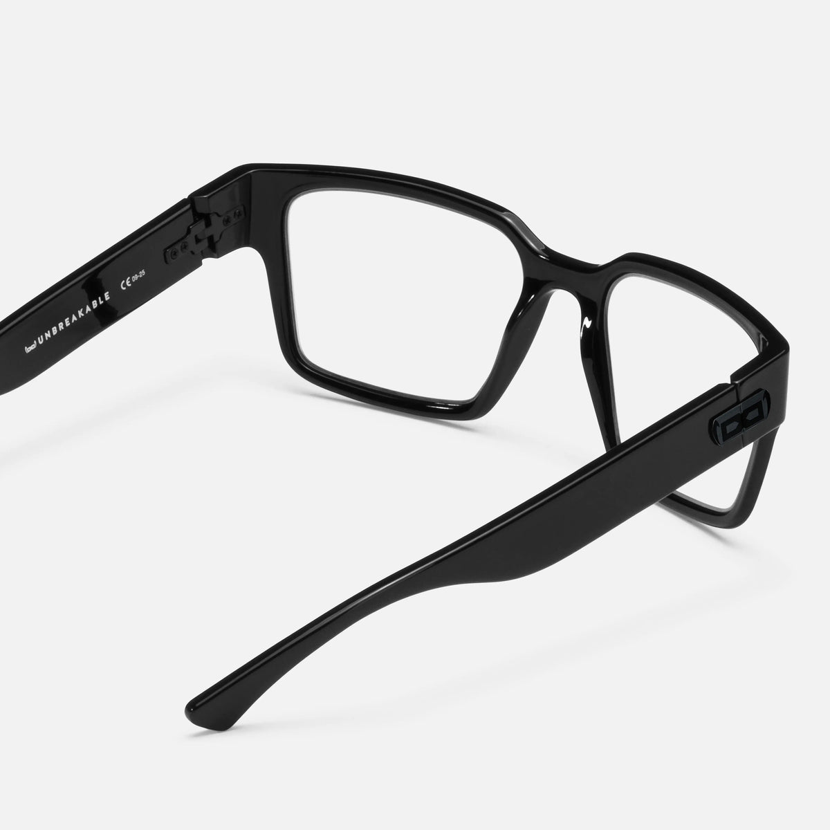gloryfy GX Copenhagen black shiny Korrektionsbrille – Rückansicht