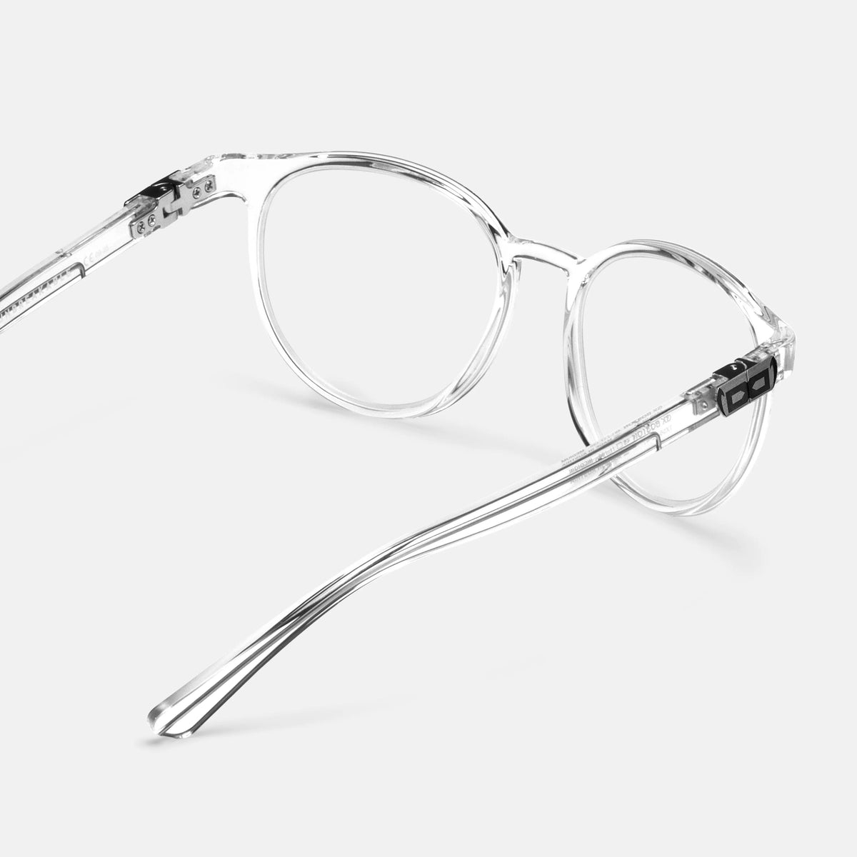 gloryfy GX Boston clear shiny Korrektionsbrille – Rückansicht
