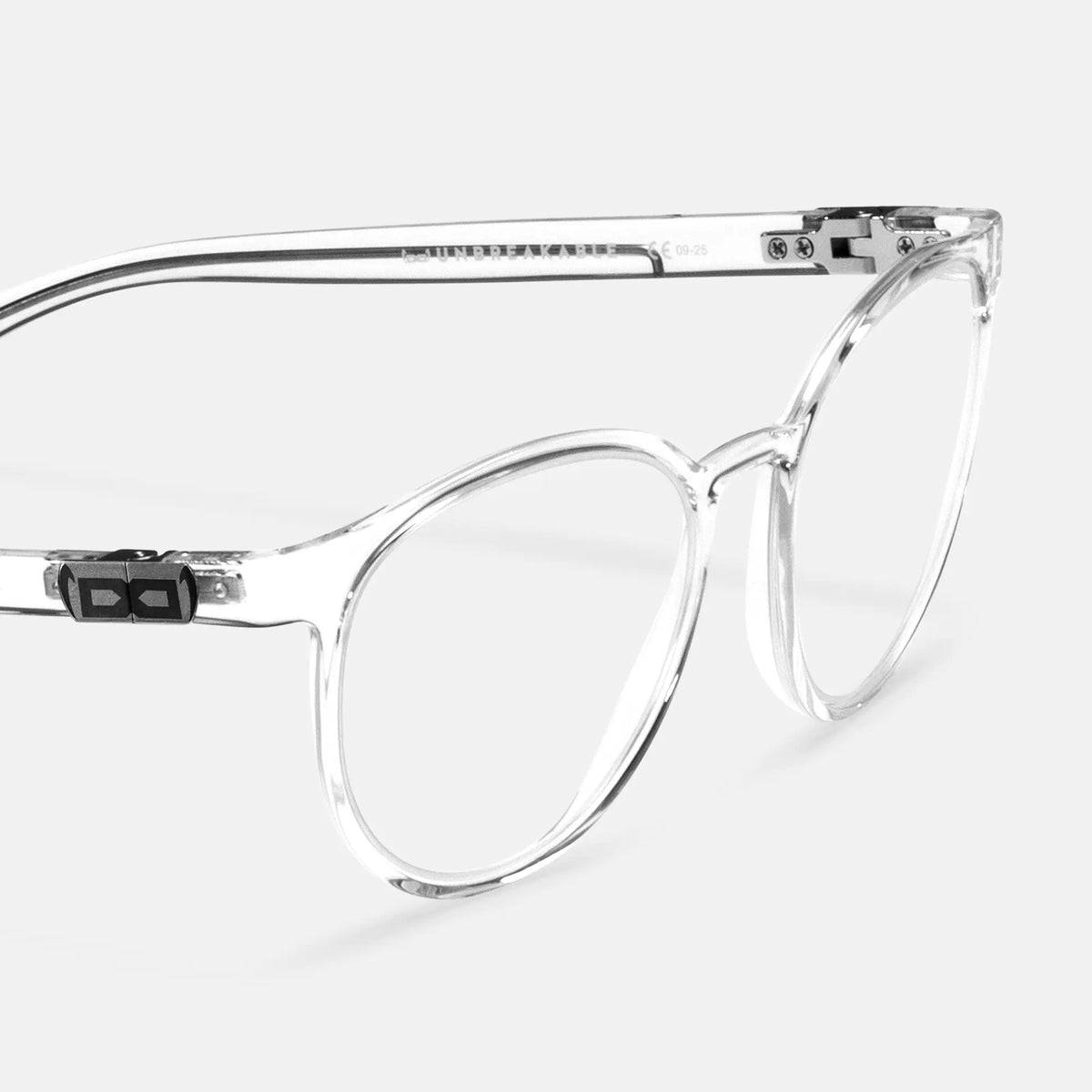 gloryfy GX Boston clear shiny Korrektionsbrille – Seitenansicht