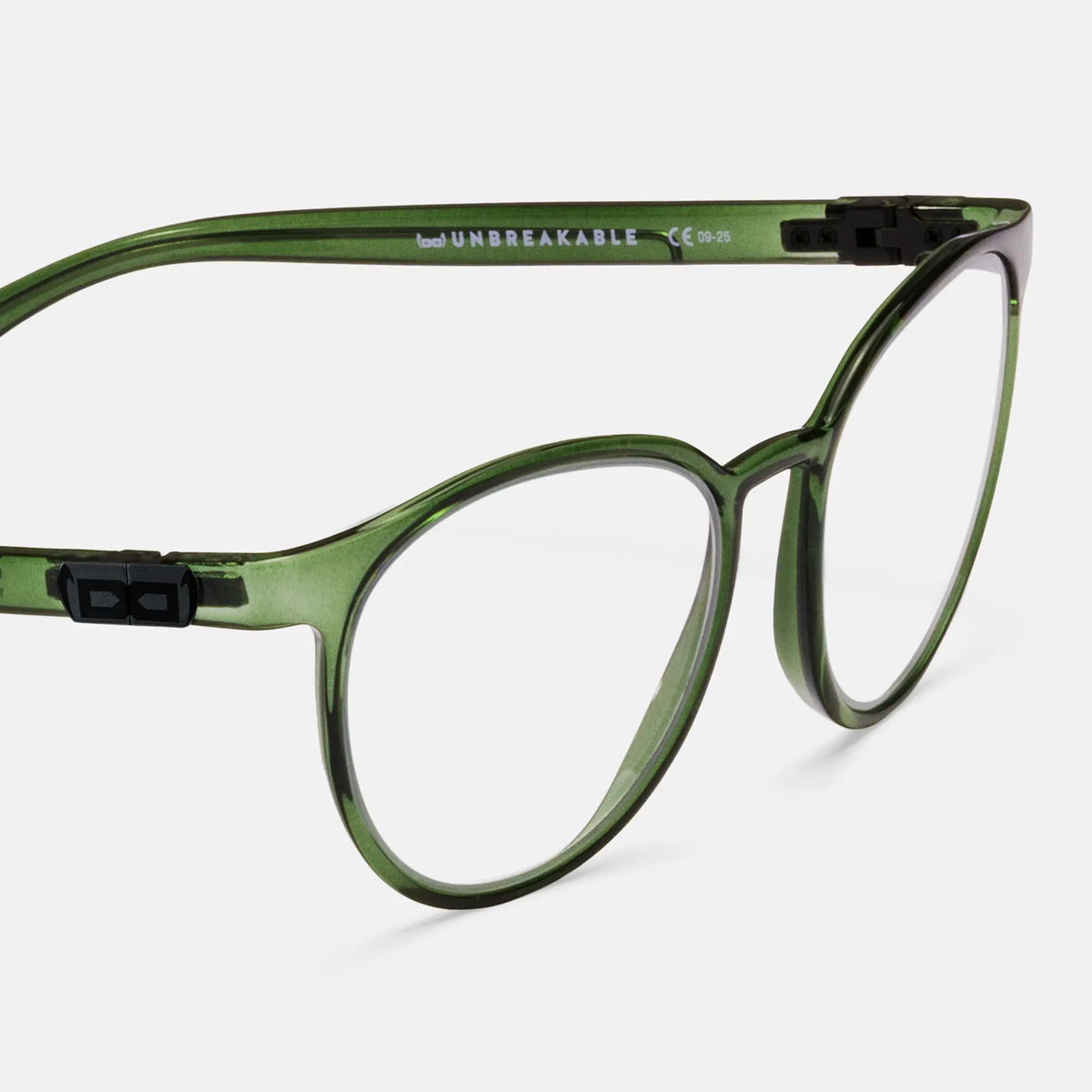 gloryfy GX Boston dark green Korrektionsbrille – Seitenansicht