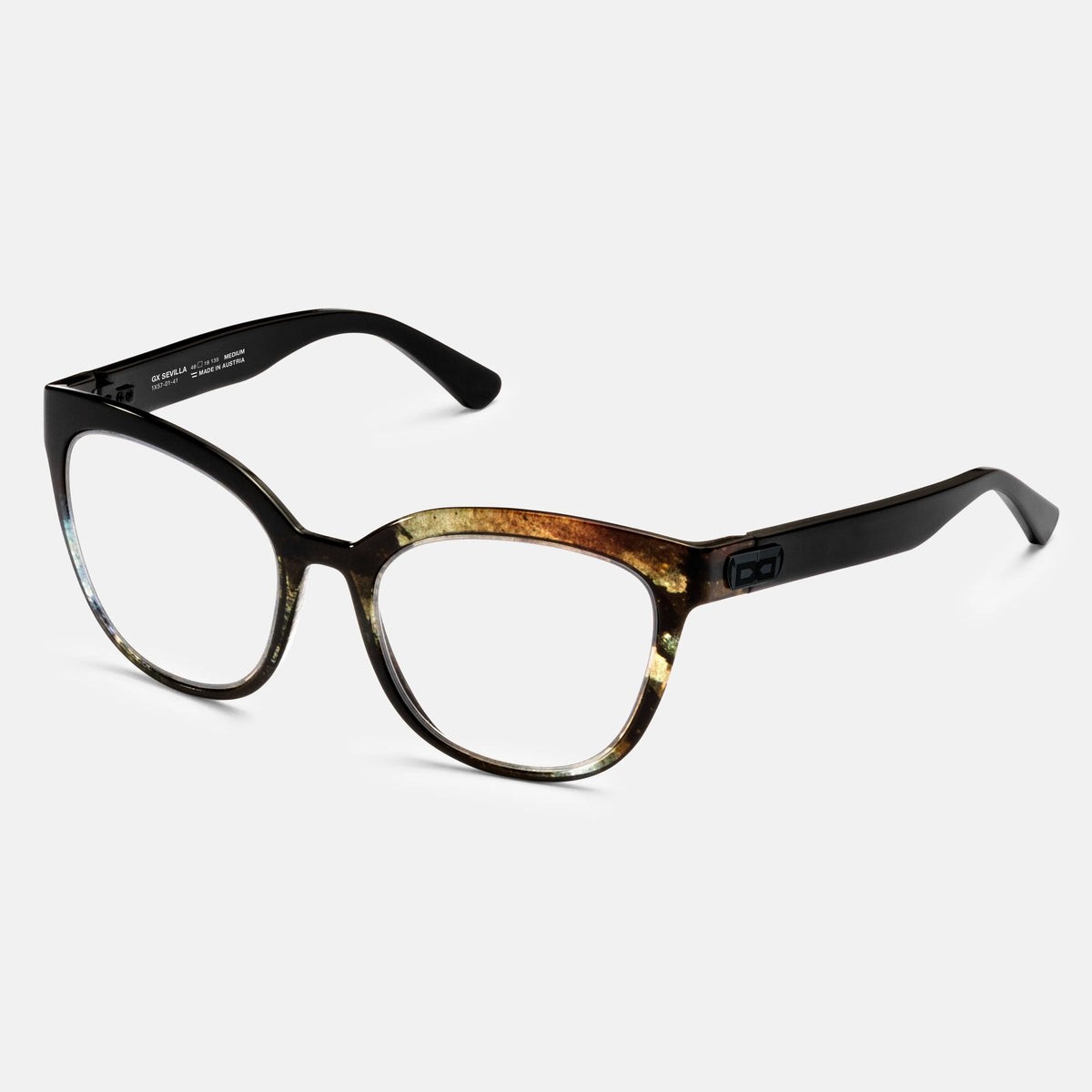 gloryfy GX Sevilla fusion abstract Korrektionsbrille – Schrägansicht