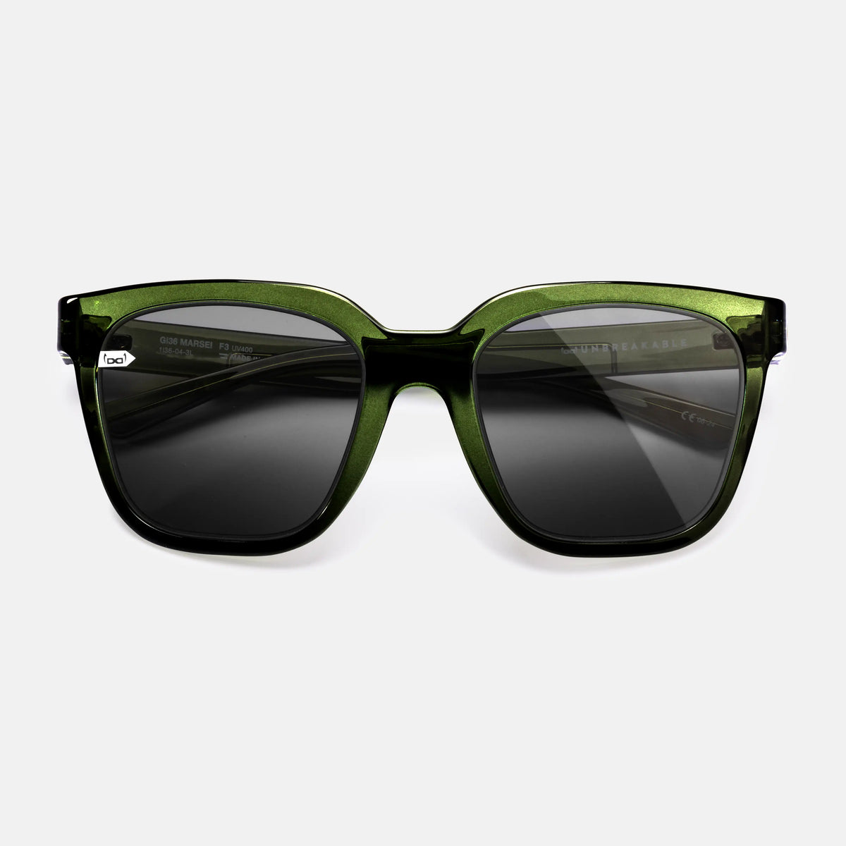 gloryfy Gi36 Marseille dark green Sonnenbrille – Frontansicht