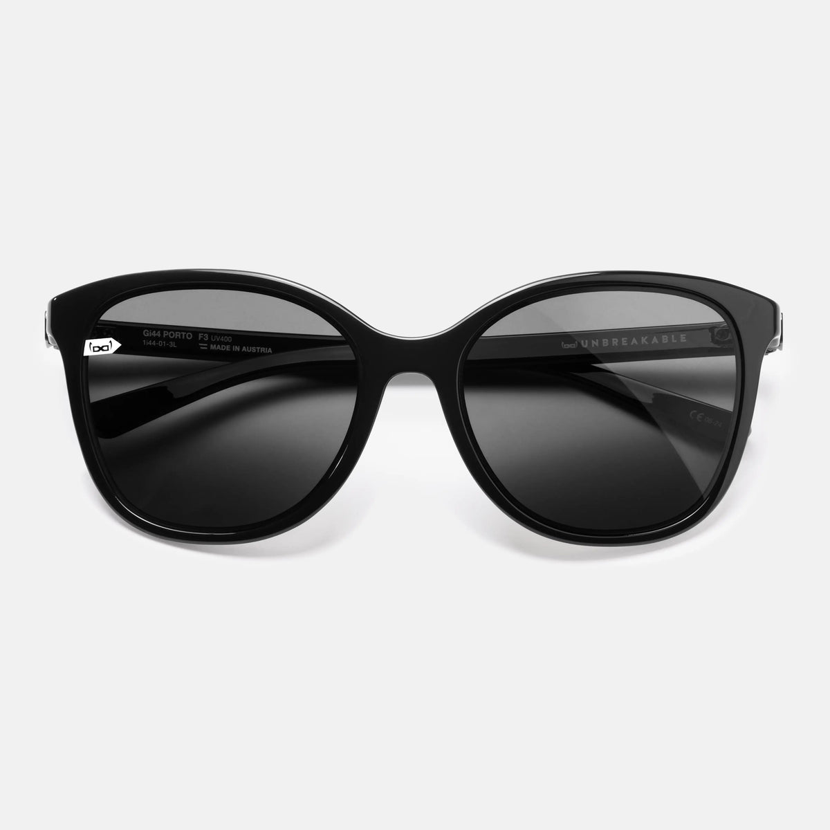gloryfy Gi44 Porto Cervo black shiny Sonnenbrille – Frontansicht