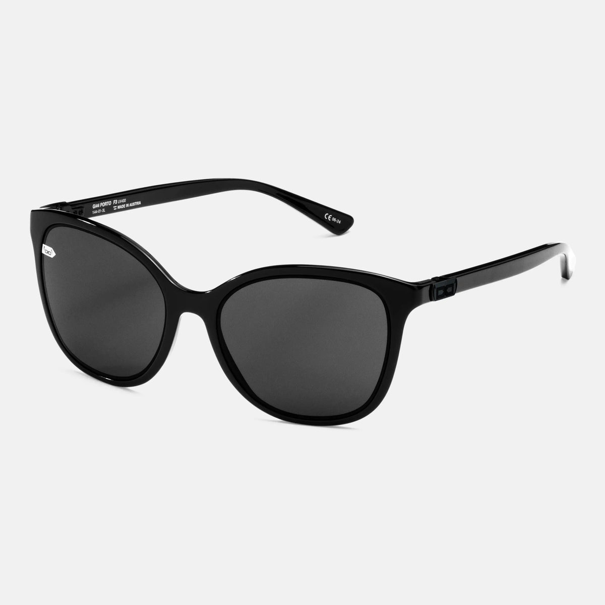 gloryfy Gi44 Porto Cervo black shiny Sonnenbrille – Schrägansicht