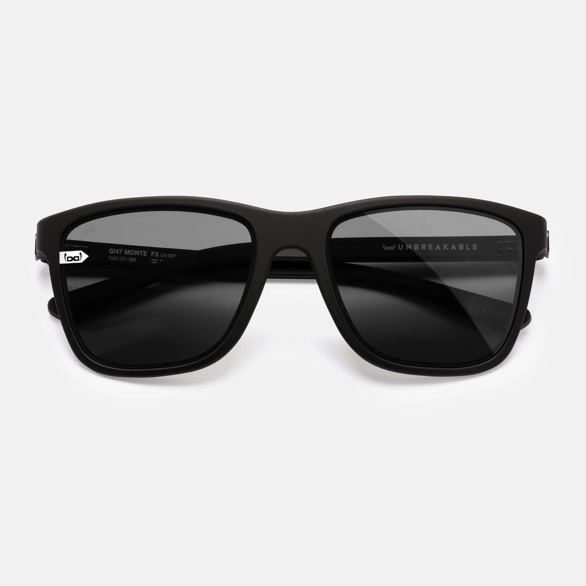 gloryfy Gi47 Monte Carlo black in black Sonnenbrille – Frontansicht