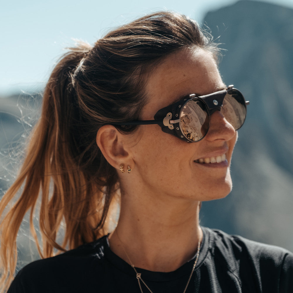 Julbo Vermont Classic Sonnenbrille – Messing / Braun – Spectron 3 – Seitenansicht