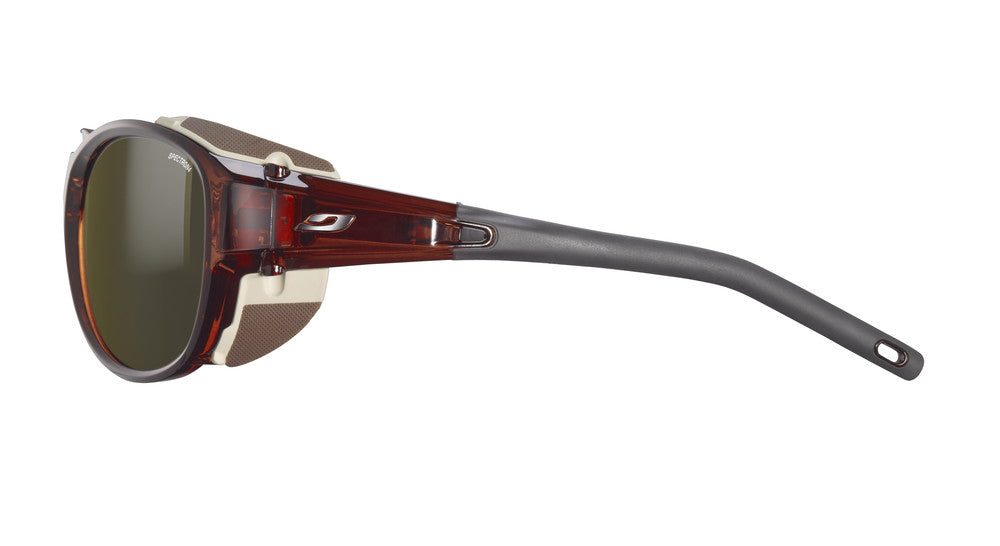 Julbo Explorer 2.0 Sportbrille – Braun / Dunkelgrau – Spectron 4 – Seitenansicht