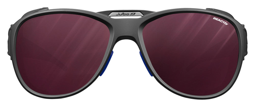 Julbo Explorer 2.0 Sportbrille – Schwarz / Blau – REACTIV 0-4 High Contrast – Detailansicht