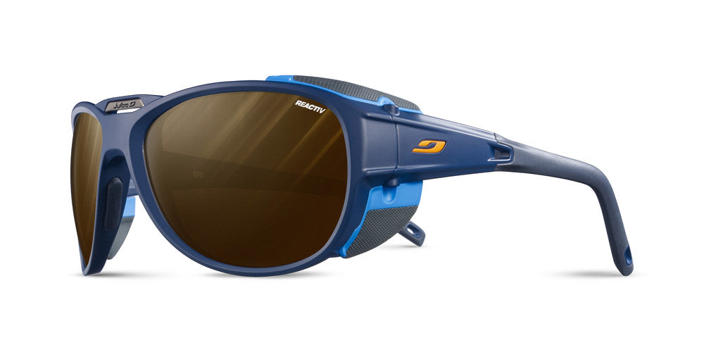 Julbo Explorer 2.0 Sportbrille – Dunkelblau / Blau – REACTIV 2-4 Polarized – Frontansicht