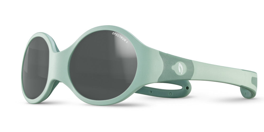 Julbo Loop L Kindersonnenbrille – Pastellgrün / Dunkelgrün – Spectron 4 – Frontansicht