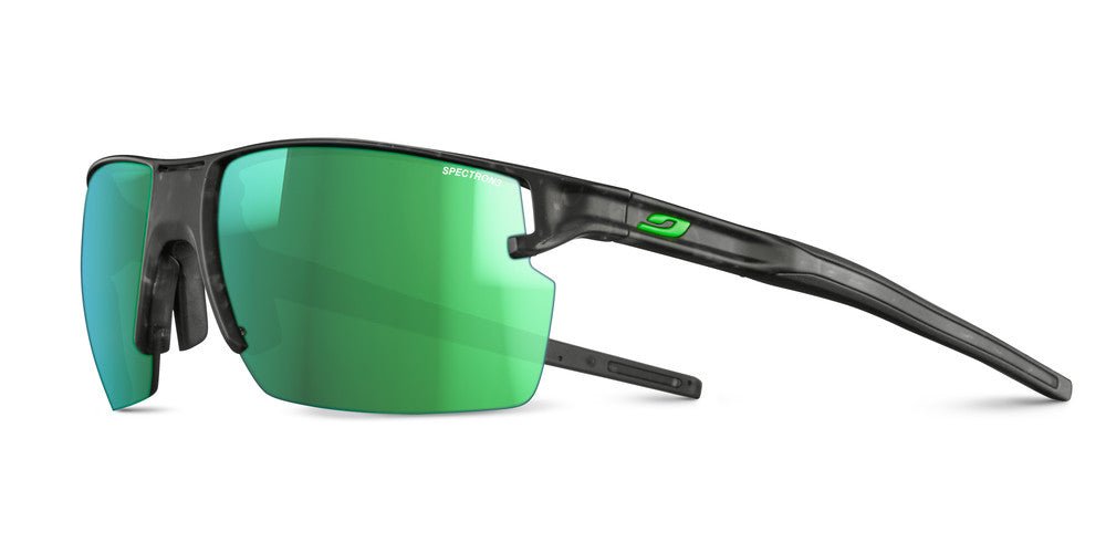 Julbo Outline Sportbrille – Grau / Grün – Spectron 3 – Frontansicht