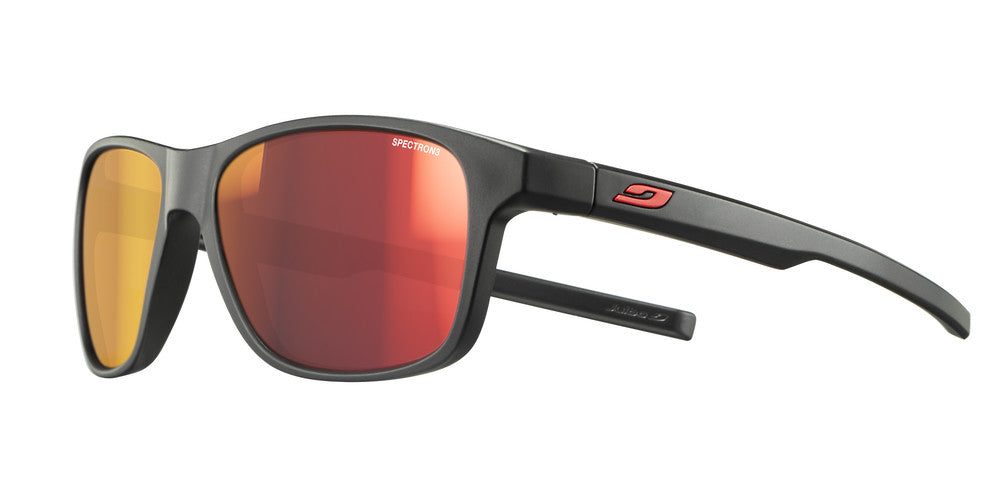 Julbo Cruiser Kinder-Sportbrille – Schwarz / Rot – Spectron 3 – Frontansicht