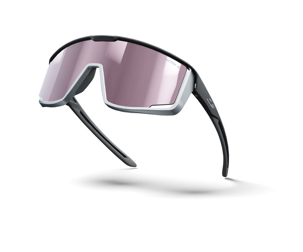 Julbo Fury Sportbrille – Dunkelgrau / Chromgrau – Spectron HD 3 – Seitenansicht