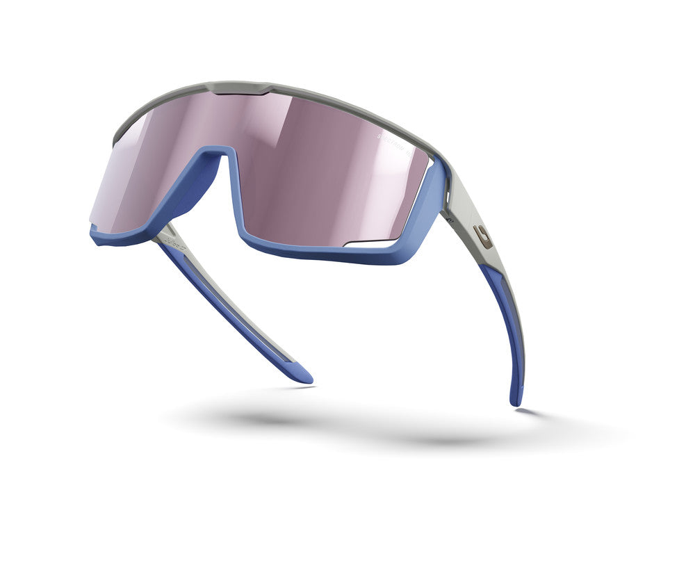 Julbo Fury Sportbrille – Grau / Blau – Spectron HD 3 – Seitenansicht