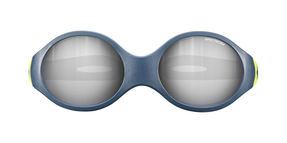 Julbo Loop M Kindersonnenbrille – Dunkelblau / Hellgrün – Spectron 4 – Detailansicht