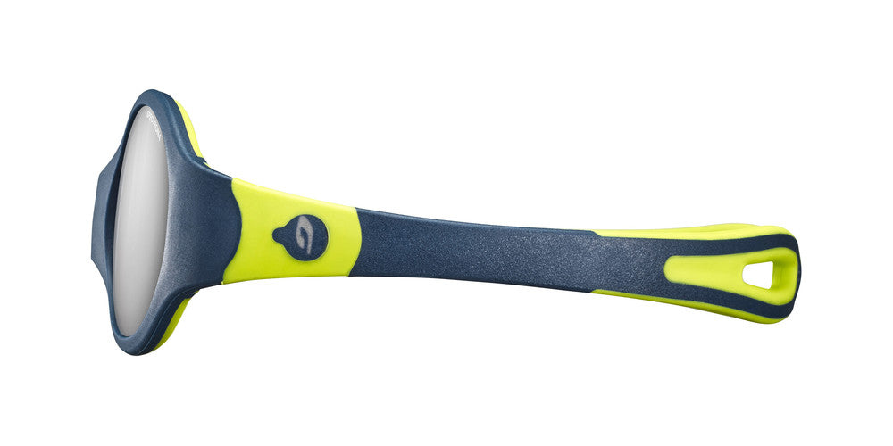 Julbo Loop M Kindersonnenbrille – Dunkelblau / Hellgrün – Spectron 4 – Seitenansicht