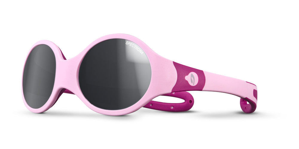 Julbo Loop M Kindersonnenbrille – Hellrosa / Dunkelrosa – Spectron 4 – Frontansicht