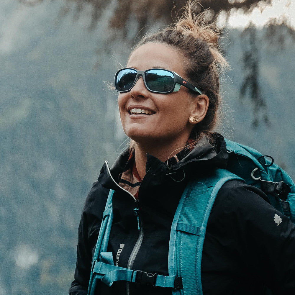 Julbo Monterosa 2 Sportbrille – Grau / Mint – Spectron 3 – Seitenansicht