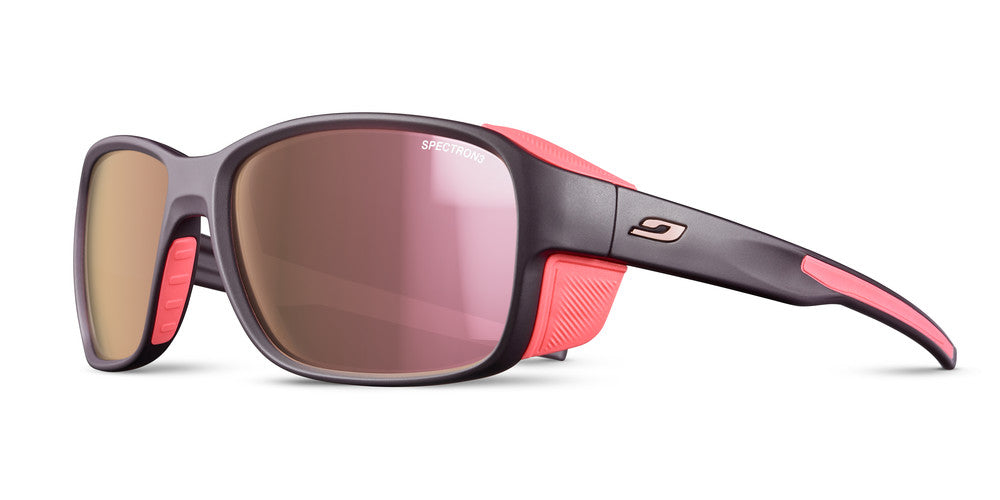 Julbo Monterosa 2 Sportbrille – Dunkelviolett / Rosa – Spectron 3 – Frontansicht