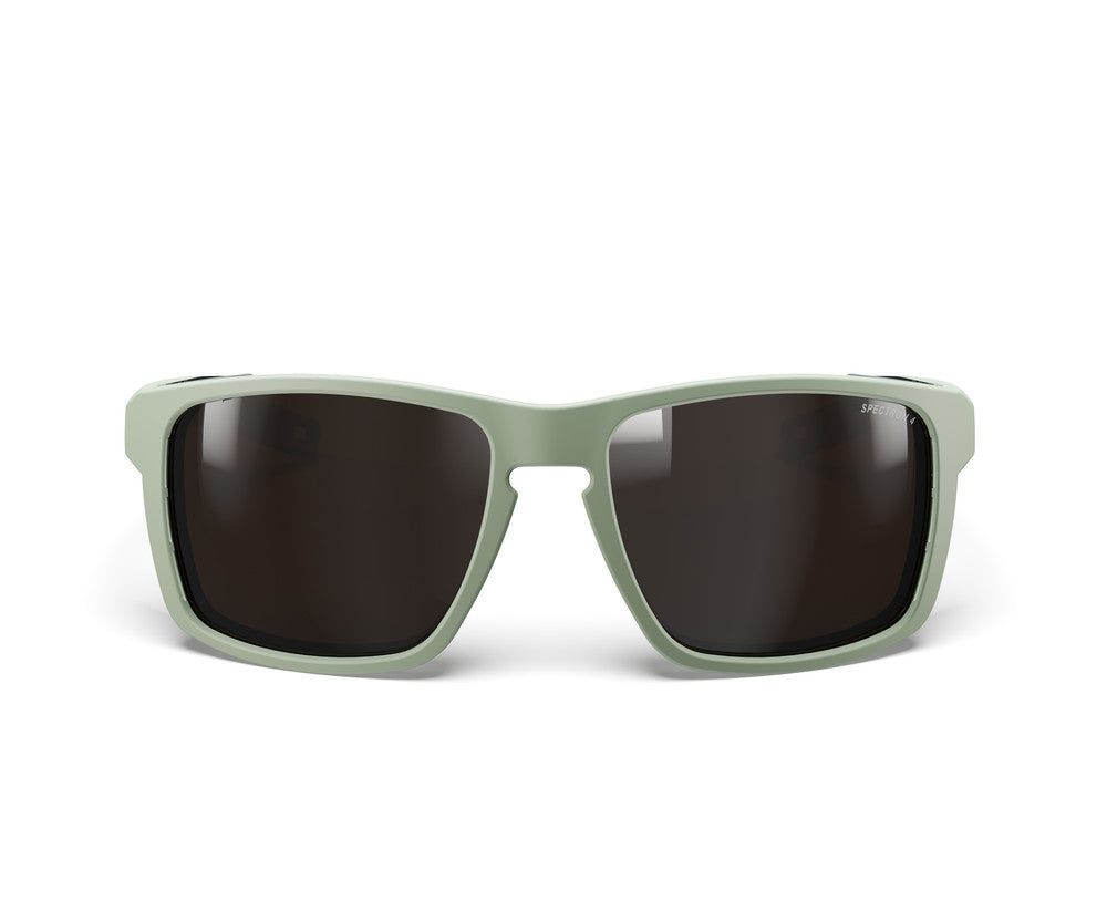 Julbo Shield M Sportbrille – Olivgrün / Grau – Spectron 4 – Seitenansicht