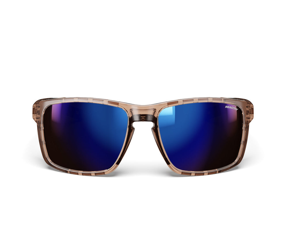 Julbo Shield M Sportbrille – Braun / Braun Matt – REACTIV 2-4 – Seitenansicht