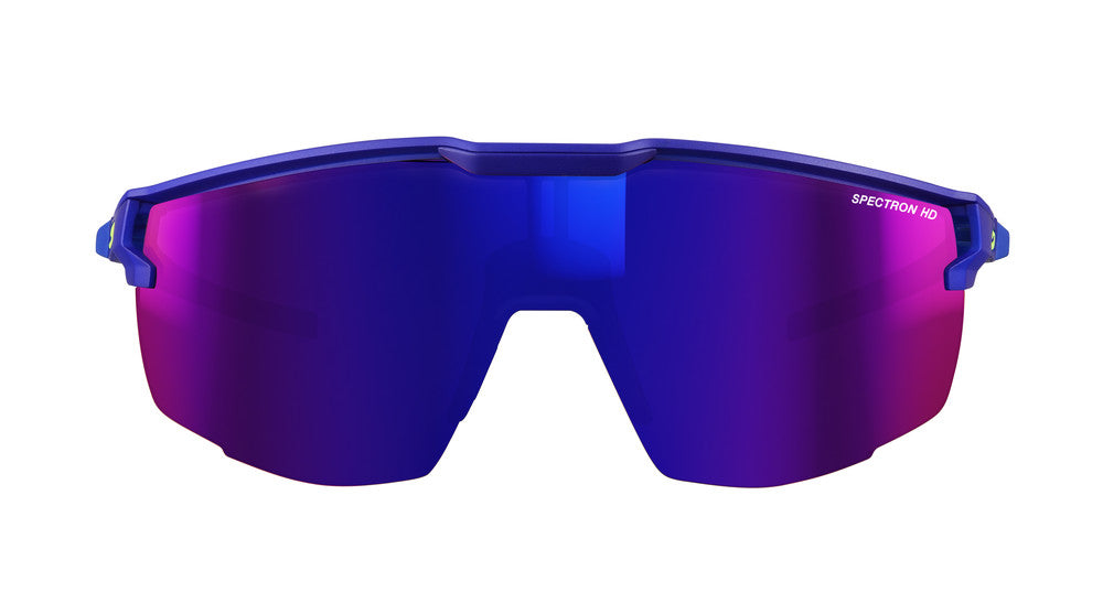 Julbo Ultimate Sportbrille – Violett / Blau – Spectron HD 3 – Detailansicht