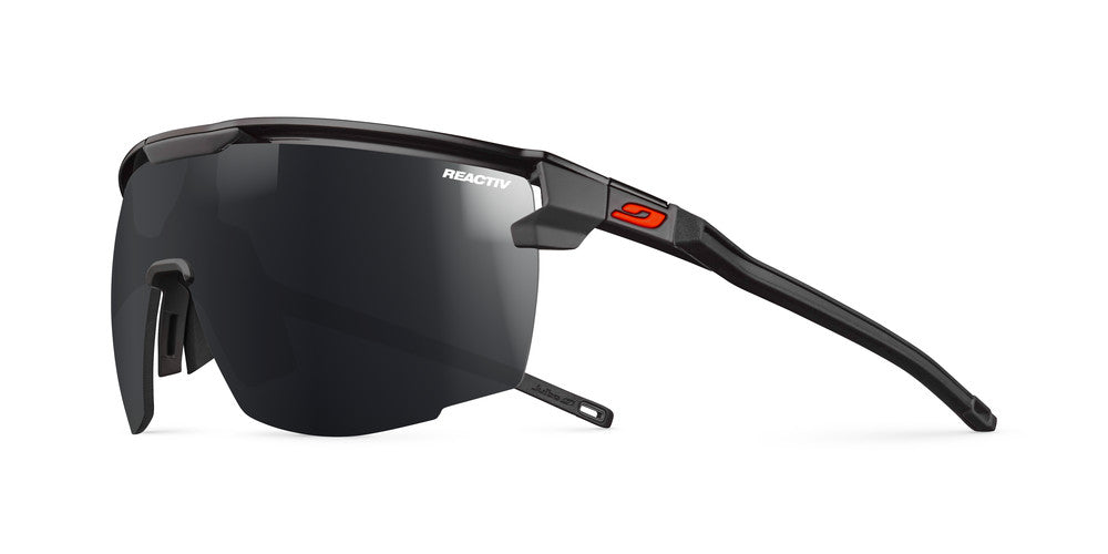 Julbo Ultimate Sportbrille – Schwarz / Grau – REACTIV 0-3 – Frontansicht