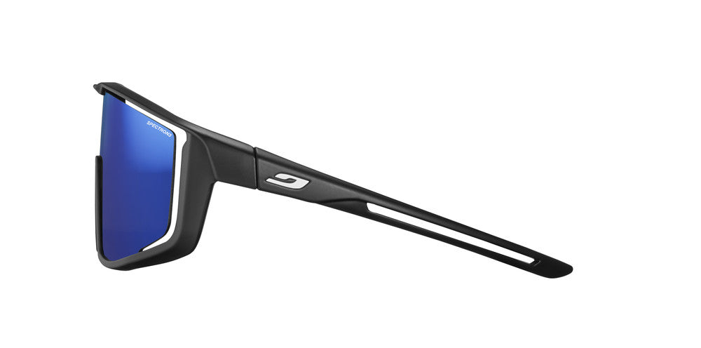 Julbo Fury Junior Kinder-Sportbrille – Schwarz – Spectron 3 (Flash Blau) – Seitenansicht