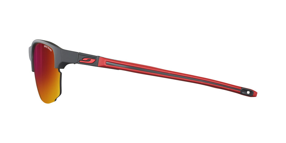 Julbo Split Sportbrille – Schwarz / Rot – Spectron 3 – Seitenansicht