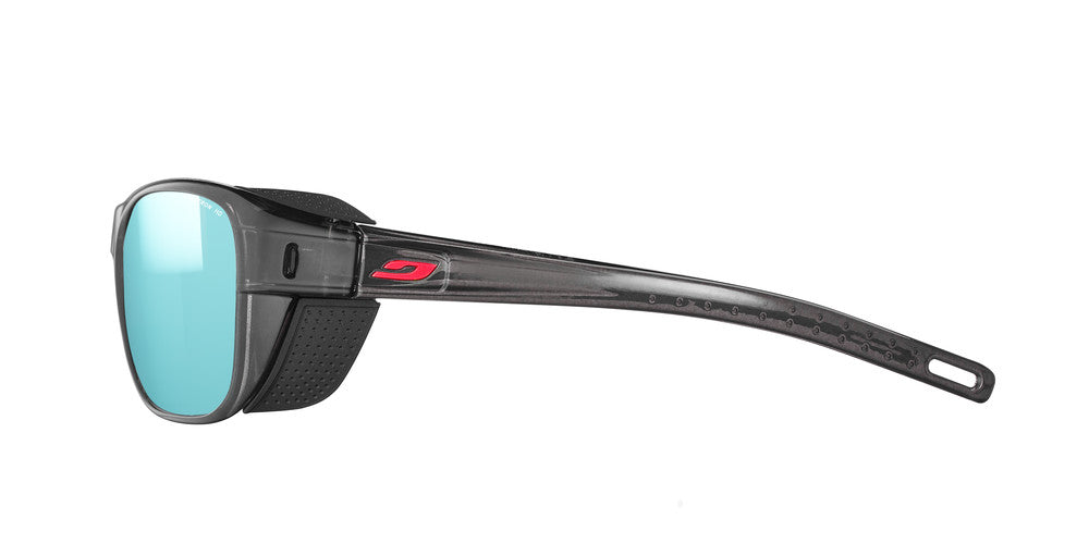 Julbo Camino M Ocean Master Sportbrille – Schwarz / Fluo Orange – Spectron HD 4 Polarized – Detailansicht
