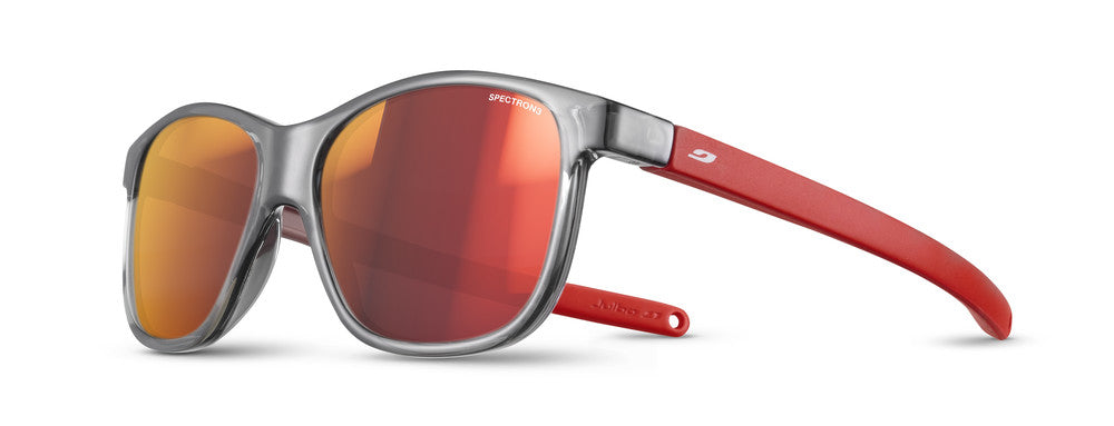 Julbo Turn 2 Kindersonnenbrille – Schwarz / Rot – Spectron 3 – Frontansicht