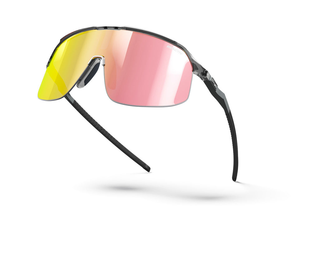 Julbo Density Sportbrille – Schwarz / Grau – REACTIV 1-3 Light Amplifier – Detailansicht